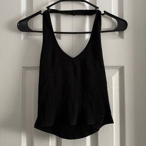 Hollister Black Halter Crop Top